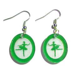 Sugar Plum Fairy Silhouette Earrings