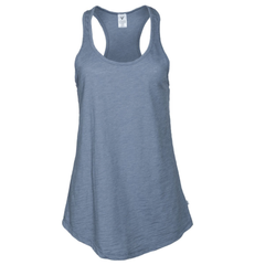 Donna Venley Women's Boyfriend-Fit Grey Athletic Sleeveless Racerback  Soft Premium Tank Top
