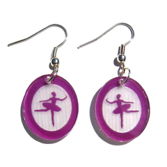 Sugar Plum Fairy Silhouette Earrings
