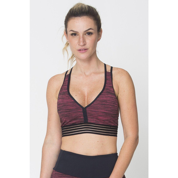 Red Action Sports Bra
