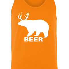 Men's Bear Deer Beer? Tank Top Shirt