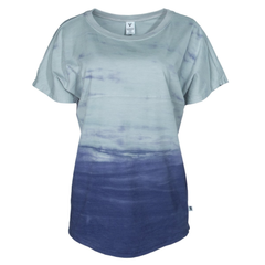 Larissa- Women's Boyfriend-Fit Short Sleeve Crew Neck Soft Premium Dye Football Tee Shirt