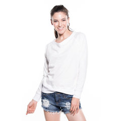 Brittany- Woman's Boat neck Soft Premium Fleece Stylish Full Sleeve Sweatshirt