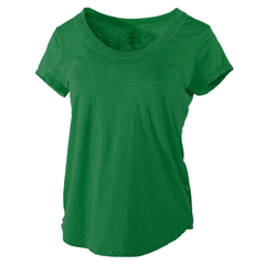 Ashley Women's Slub Crew Neck Short Sleeve Soft Premium T-Shirt