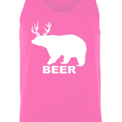 Men's Bear Deer Beer? Tank Top Shirt