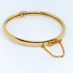1-4029-h1 Gold Overlay Open and Close Bangle. 5mm
