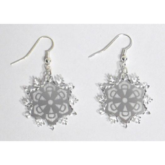 Mirrored Snowflake Earrings