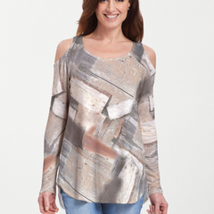 Driftwood (24013) ~ Cold Shoulder Tunic