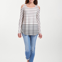 Breton Grey (20349) ~ Cold Shoulder Tunic