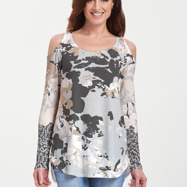 Frosted Gold (19109) ~ Cold Shoulder Tunic