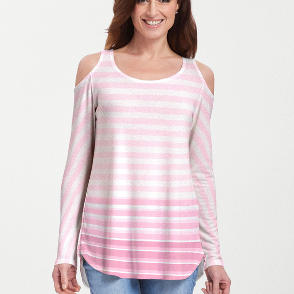 Breton Pink (20348) ~ Cold Shoulder Tunic