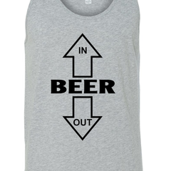 Men's Beer In Beer Out Tank Top Shirt