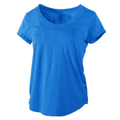 Ashley Women's Slub Crew Neck Short Sleeve Soft Premium T-Shirt