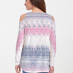 Echo Pink (7658) ~ Cold Shoulder Tunic