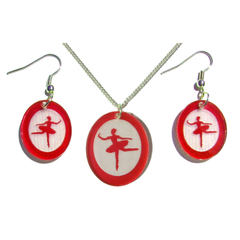 Sugar Plum Fairy Silhouette Earrings