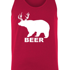 Men's Bear Deer Beer? Tank Top Shirt