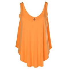 Jacoby- Women's Boyfriend-Fit U-Neck Back Less Loose and Flowy Fashion Sleeveless Tank Top