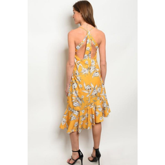 Elena Asymmetrical Flirty Floral Dress