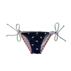 Shore Trendz Kids USA Flag Bikini Triangle Top and Tie Side Made in USA..