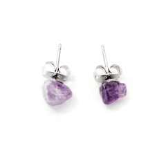 Amethyst Stud Earrings