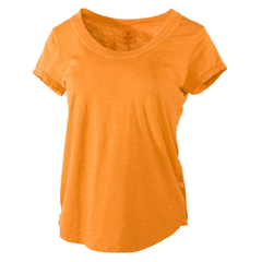 Ashley Women's Slub Crew Neck Short Sleeve Soft Premium T-Shirt