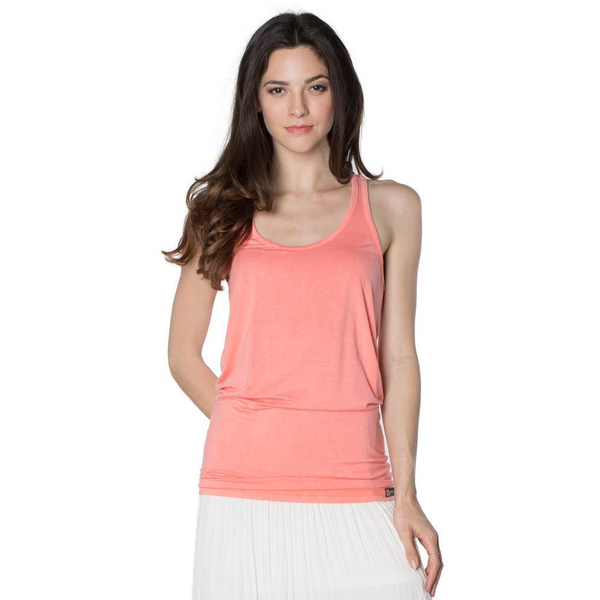Anna- Women's Long Racerback Modal Sleeveless Soft Premium Tank