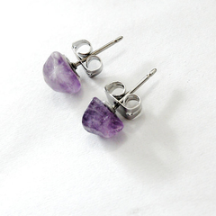 Amethyst Stud Earrings