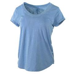 Ashley Women's Slub Crew Neck Short Sleeve Soft Premium T-Shirt