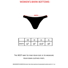 Women's Juniors USA Flag Basic Bikini Bottom Only Beach Swimwear