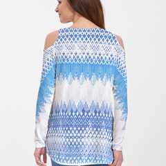 Echo Blue (7657) ~ Cold Shoulder Tunic