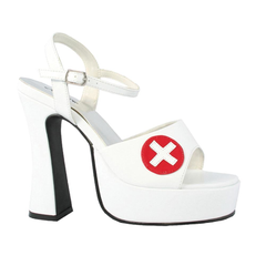 White Sexy Nurse Shoe Sz8