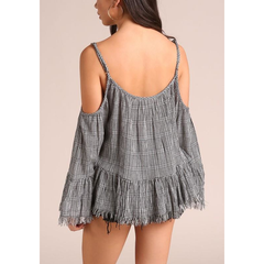 Gingham Fringe Tunic