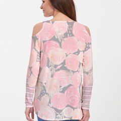 Corsage Pink (10153) ~ Cold Shoulder Tunic