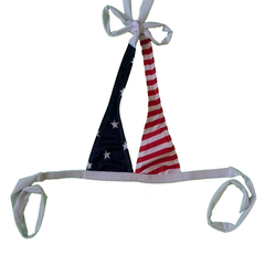 Shore Trendz Kids USA Flag Bikini Halter Top and Mock Tie Side ..