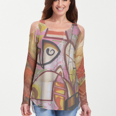 Barcelona (24010) ~ Cold Shoulder Tunic