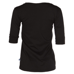 Chrissey Womens 3/4 Sleeve Stylish Football V-Neck Soft Premium Tee Shirt