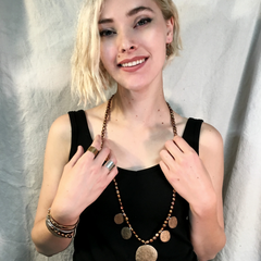 Ancient Coin Tribal Necklace
