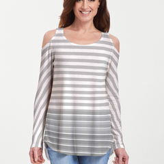 Breton Grey (20349) ~ Cold Shoulder Tunic