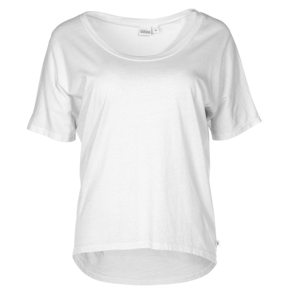 Kristin Women's Crew Neck Short Sleeve Soft Premium Hi-Low Top Tee Shirt