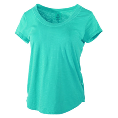 Ashley Women's Slub Crew Neck Short Sleeve Soft Premium T-Shirt