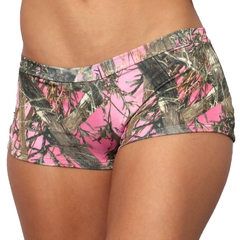 Women's Pink True Timber Hot Shorts Only Bikini Swimwear
