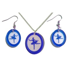Sugar Plum Fairy Silhouette Earrings