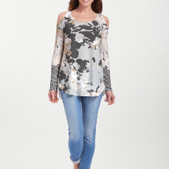 Frosted Gold (19109) ~ Cold Shoulder Tunic