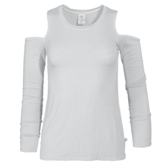 Beverly- Women's Cold Shoulder Crew Neck Stylish Premium Long Sleeve
