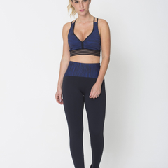 Blue Waist Legging