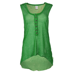 Century - Women's Sleeveless Crew Neck Button Soft Premium Muscle Tee