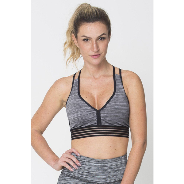 Grey Action Sports Bra