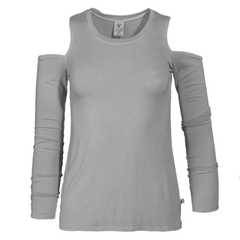 Beverly- Women's Cold Shoulder Crew Neck Stylish Premium Long Sleeve