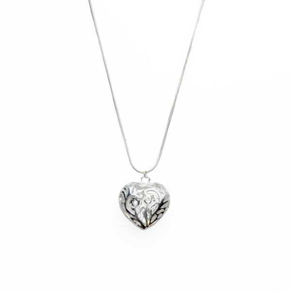 Adore Sterling Silver Heart Necklace