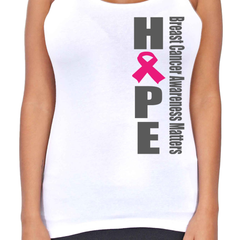 Juniors Dri Fit Hope Breast Cancer Awareness T-Back Tank Top